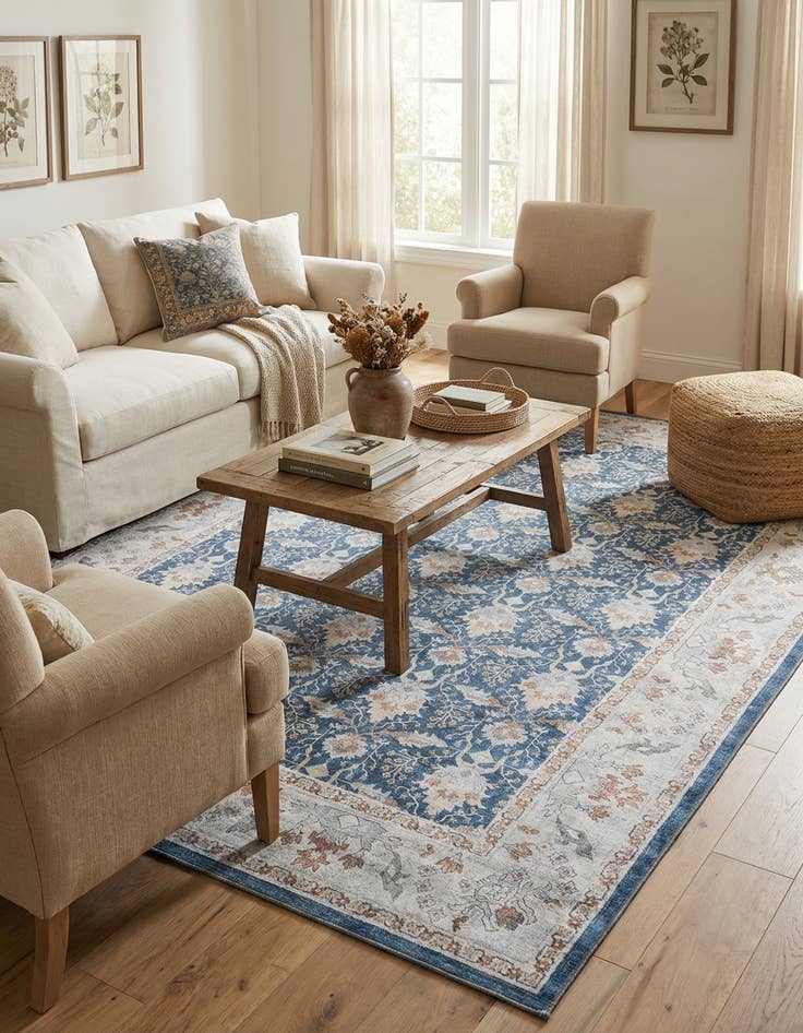 Detail image of 8' 4 x 12' Washable Timeless Rug