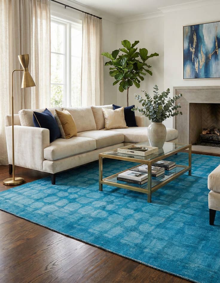 Detail image of 8' x 10' 5 Hand Knotted Darya Wool Rug