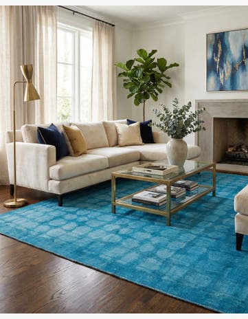 8' x 10' 5 Hand Knotted Darya Wool Rug