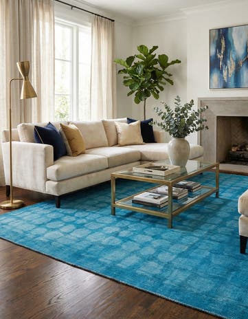 8' x 10' 5 Hand Knotted Darya Wool Rug