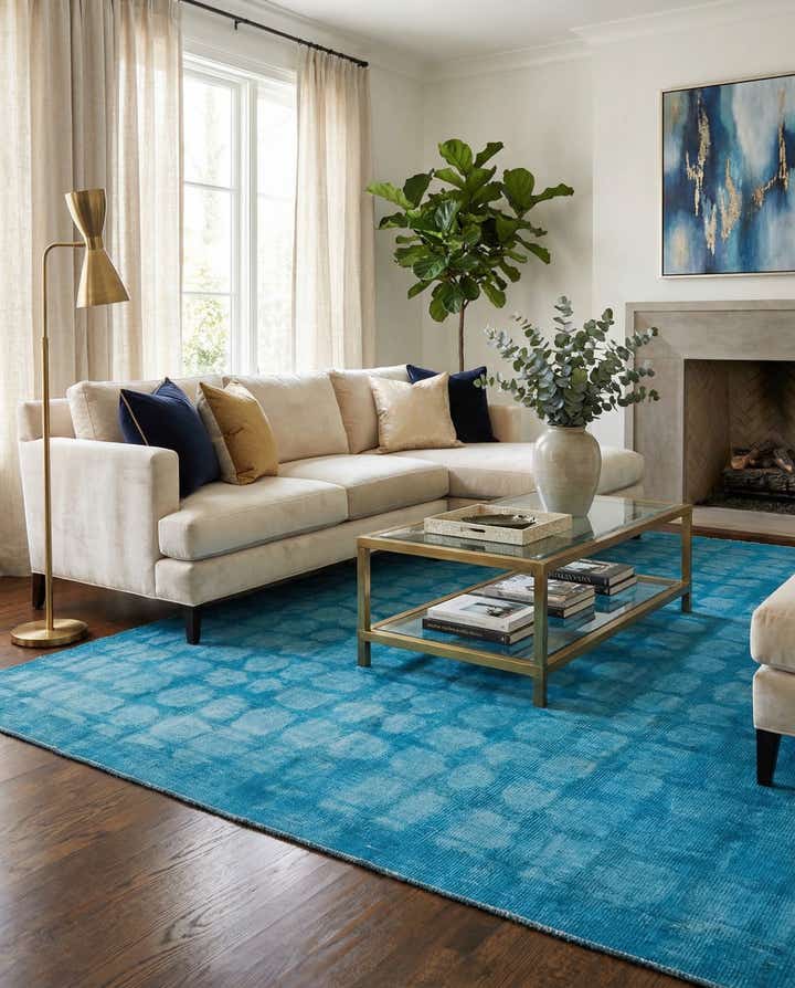 8' x 10' 5 Hand Knotted Darya Wool Rug