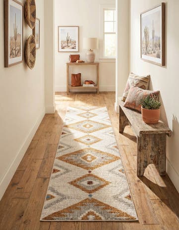 2' x 8' Eco Southwestern Runner Rug