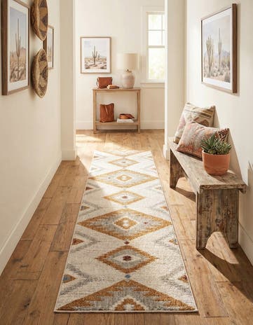 2' x 8' Eco Southwestern Runner Rug
