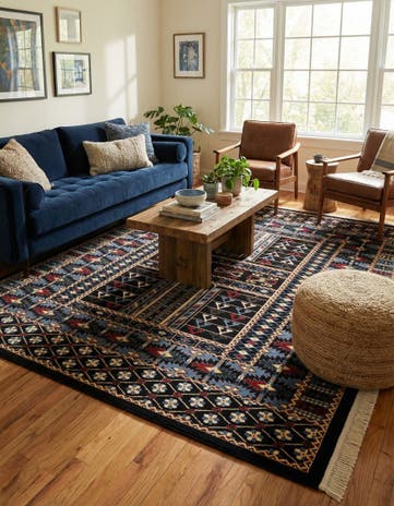 Black Bokhara Rug