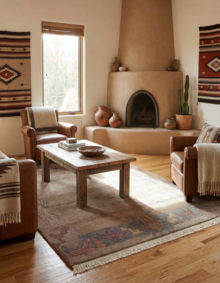 Detail image of 4' 1 x 5' 10  Hand Knotted Tibet Wool Rug