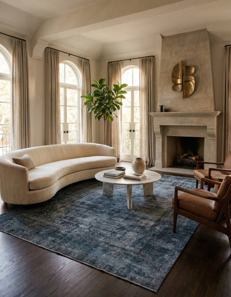 Detail image of 8' 8 x 12' 10  Hand Knotted Ultra Vintage Persian Wool Rug