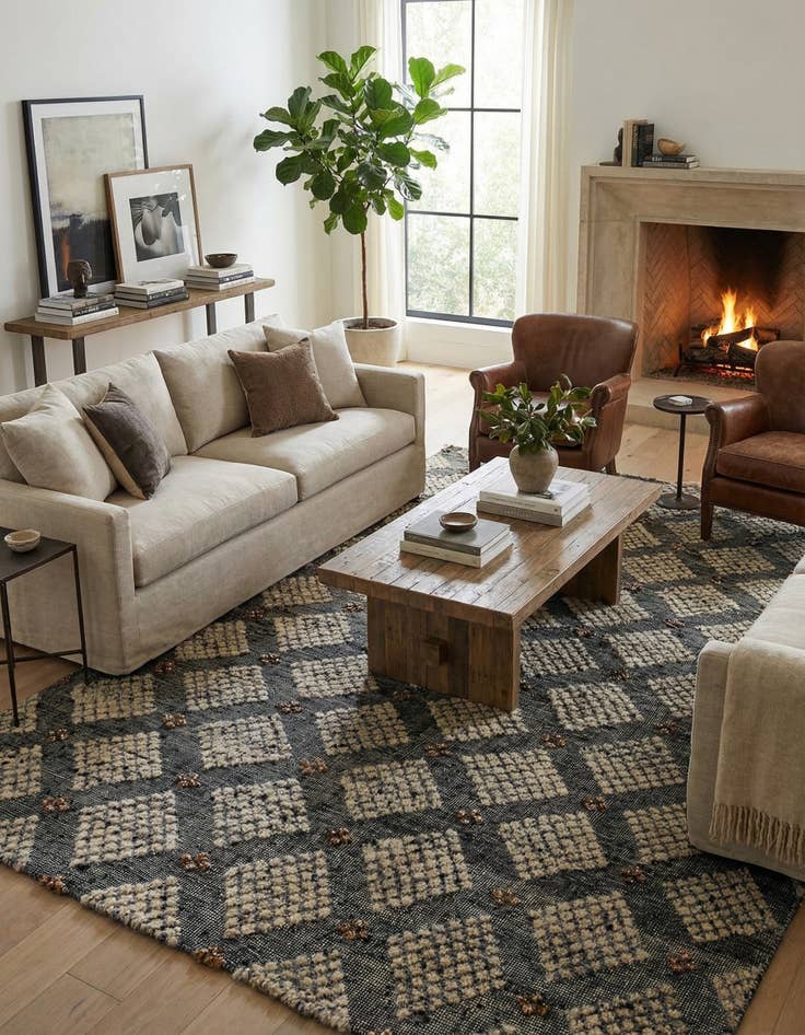 Detail image of 5' 7 x 7' 9  Hand Knotted Darya Wool Rug