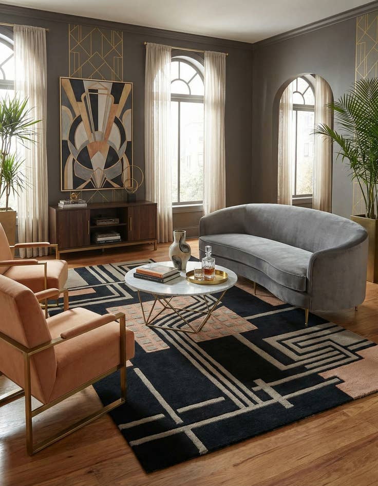 Detail image of 5' x 7' 11 Luna Wool Rug