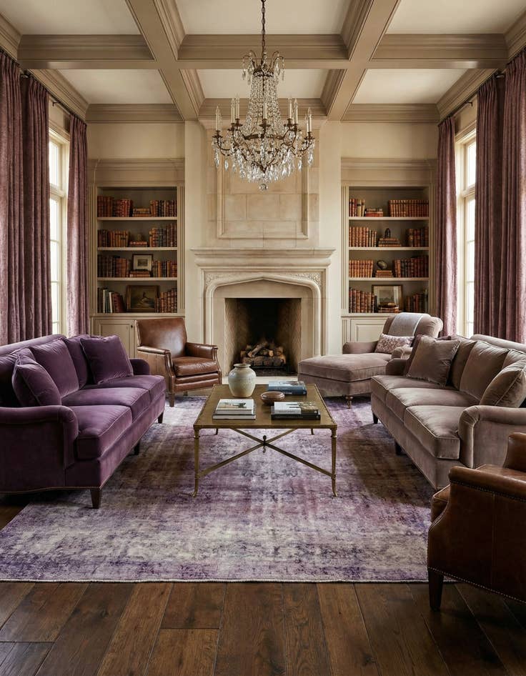 Detail image of 9' 10 x 13' 10 Vintage Royal Wool Rug