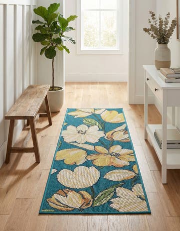 2' x 5' Easy-Clean Baja Indoor / Outdoor Runner Rug