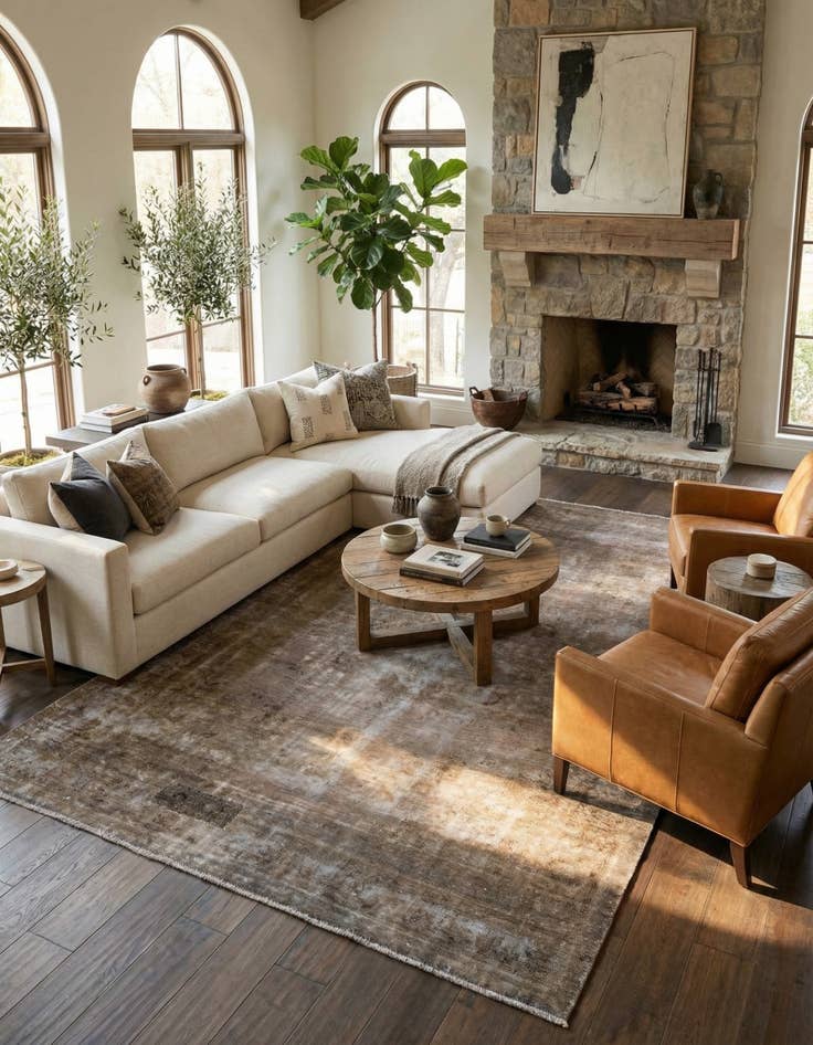 Detail image of 7' 8 x 11' 2  Hand Knotted Ultra Vintage Persian Wool Rug