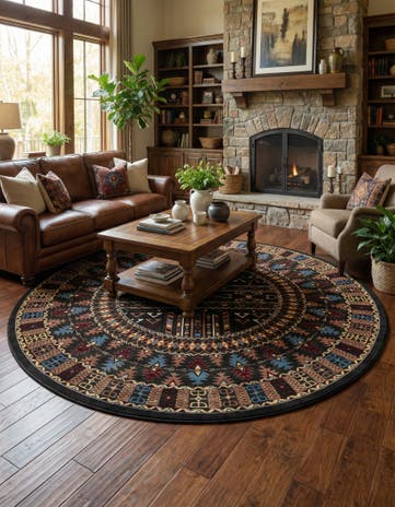 10' x 10' Bokhara Round Rug