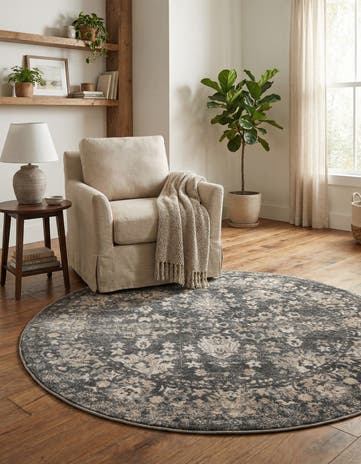 5' 3 x 5' 3 Oregon Round Rug