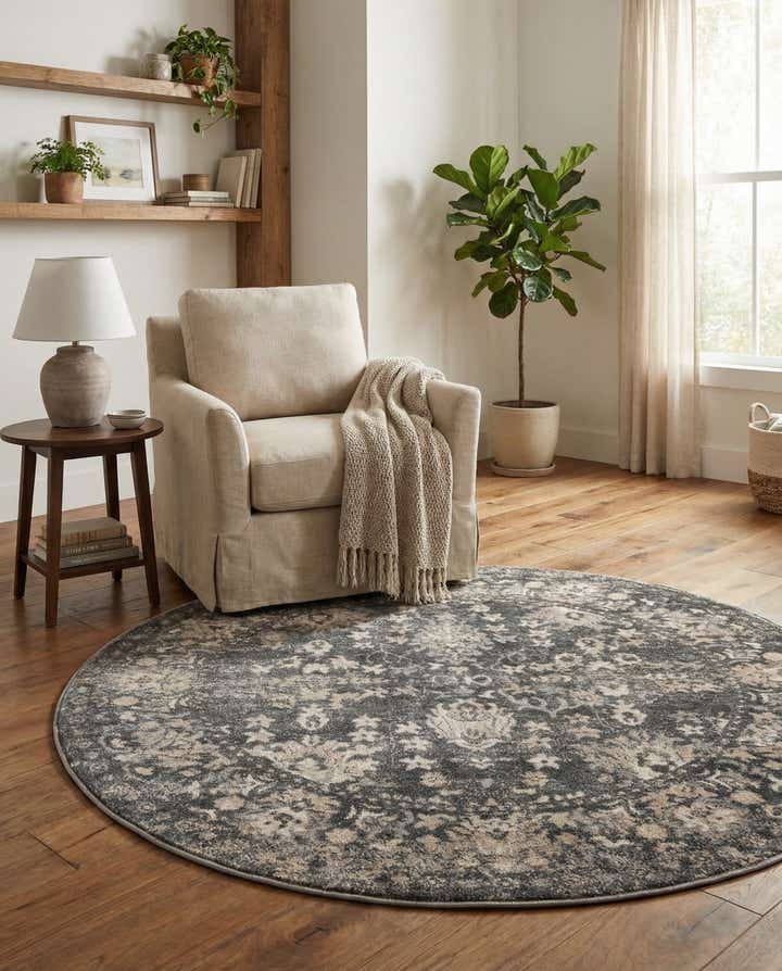 5' 3 x 5' 3 Oregon Round Rug