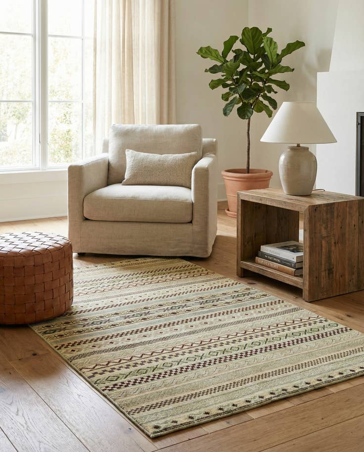 Detail image of 3' 3 x 5' Hand Knotted Darya Rug
