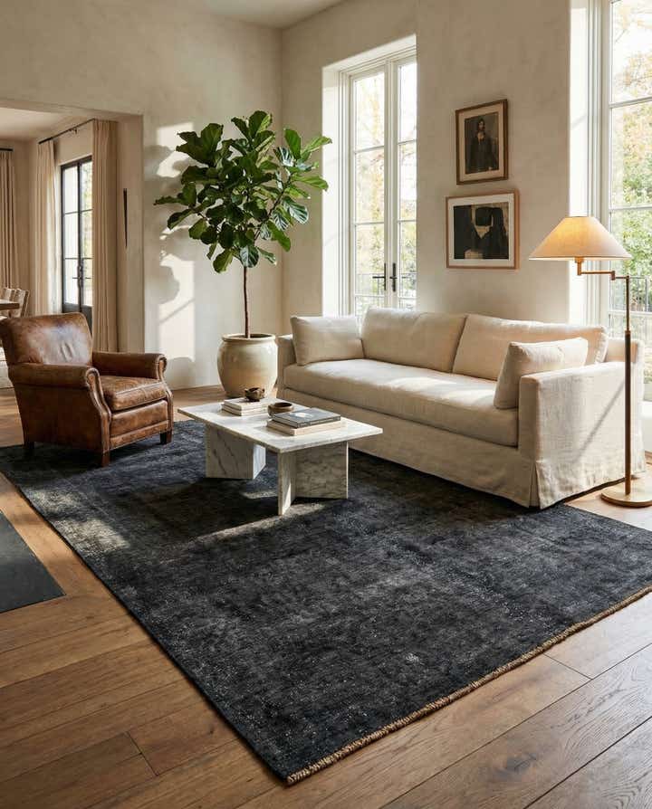6' 5 x 10' Hand Knotted Ultra Vintage Persian Wool Rug