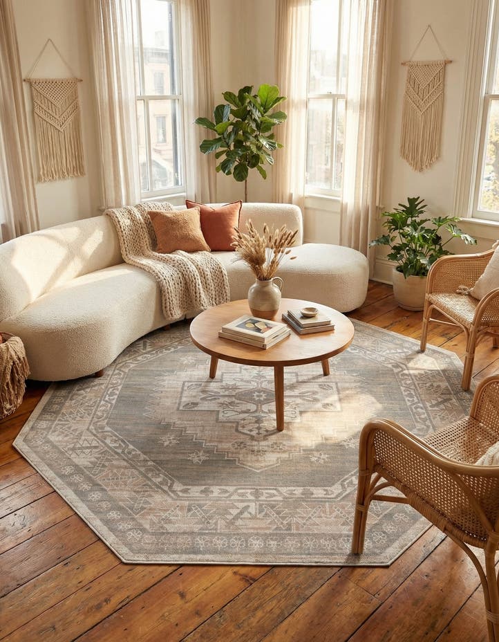 7' x 7' Whitney Octagon Rug