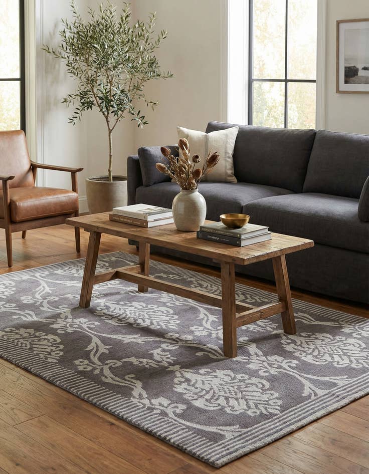 Detail image of  3' x 4' 11  Hand Knotted Darya Wool Rug