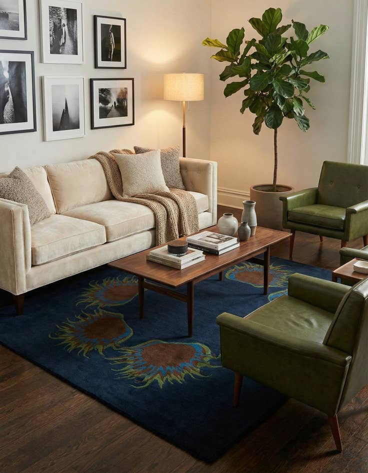 Detail image of 7' 6 x 7' 8 Luna Square Rug