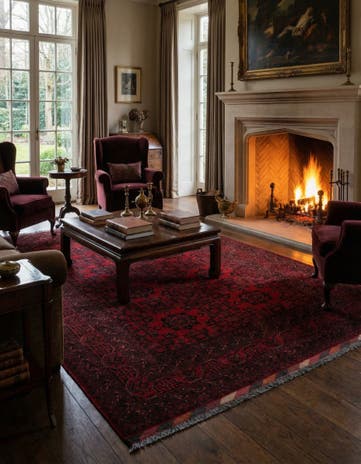 6' 6 x 9' 10 Hand Knotted Khal Mohammadi Wool Rug
