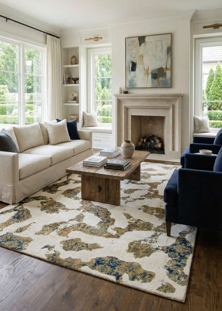 7' 6 x 11' Hand Knotted Ultra Vintage Persian Wool Rug