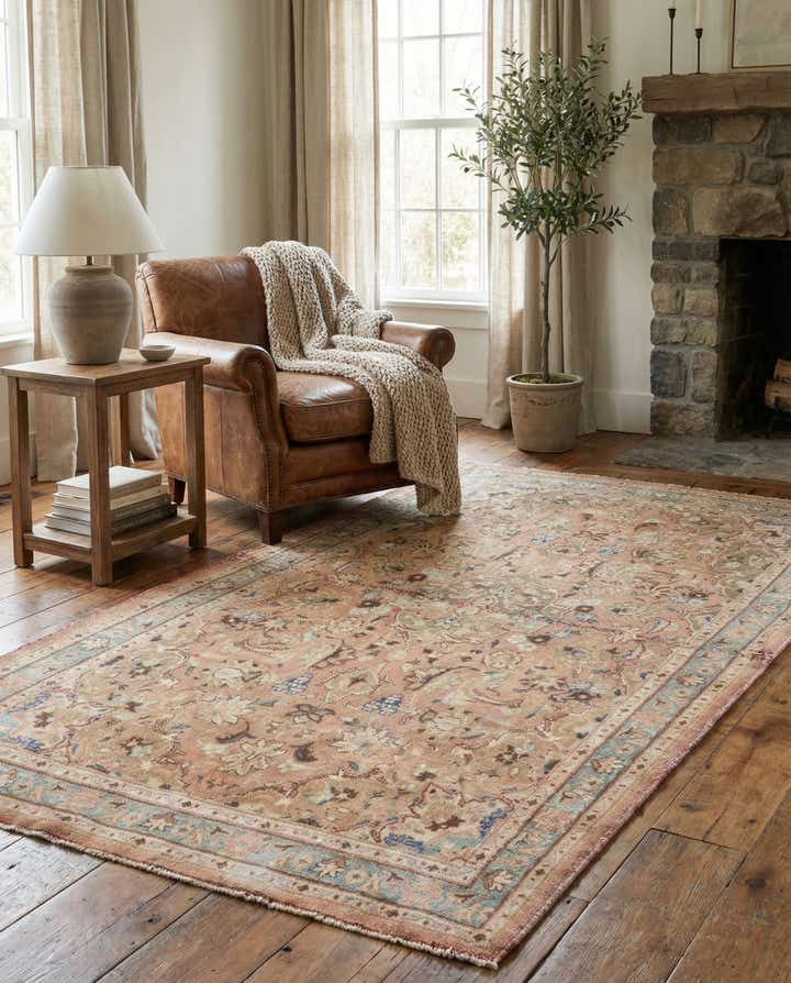 3' 6 x 6' Hand Knotted Ultra Vintage Persian Wool Rug