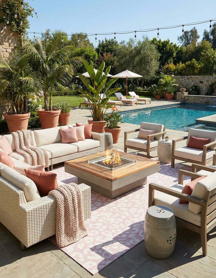 Detail image of 13' x 13'  Washable Safari Indoor / Outdoor Square Rug