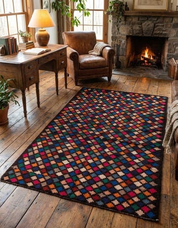 3' 9 x 6' Hand Knotted Balouch Wool Rug