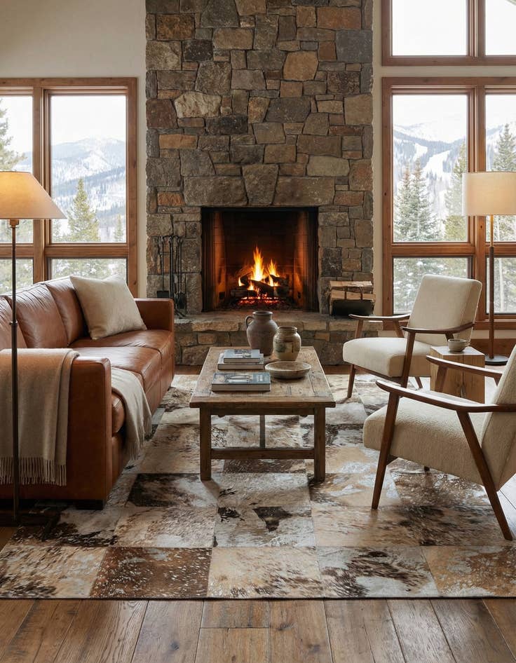 Detail image of  5' x 8' Cowhide Rug