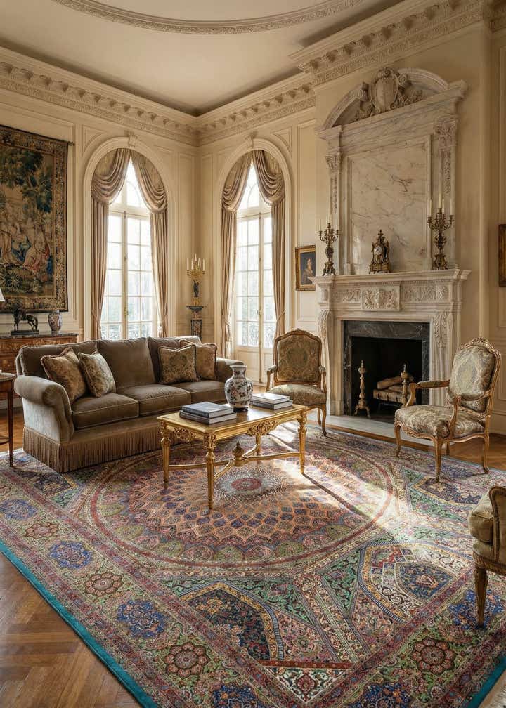 11' 3 x 16' 5 Ghom Silk Rug