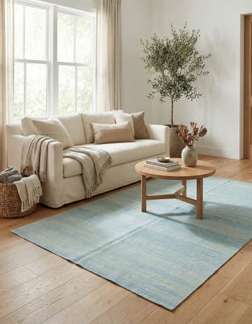 5' 8 x 7' 9 Hand Woven Kilim Modern Wool Rug