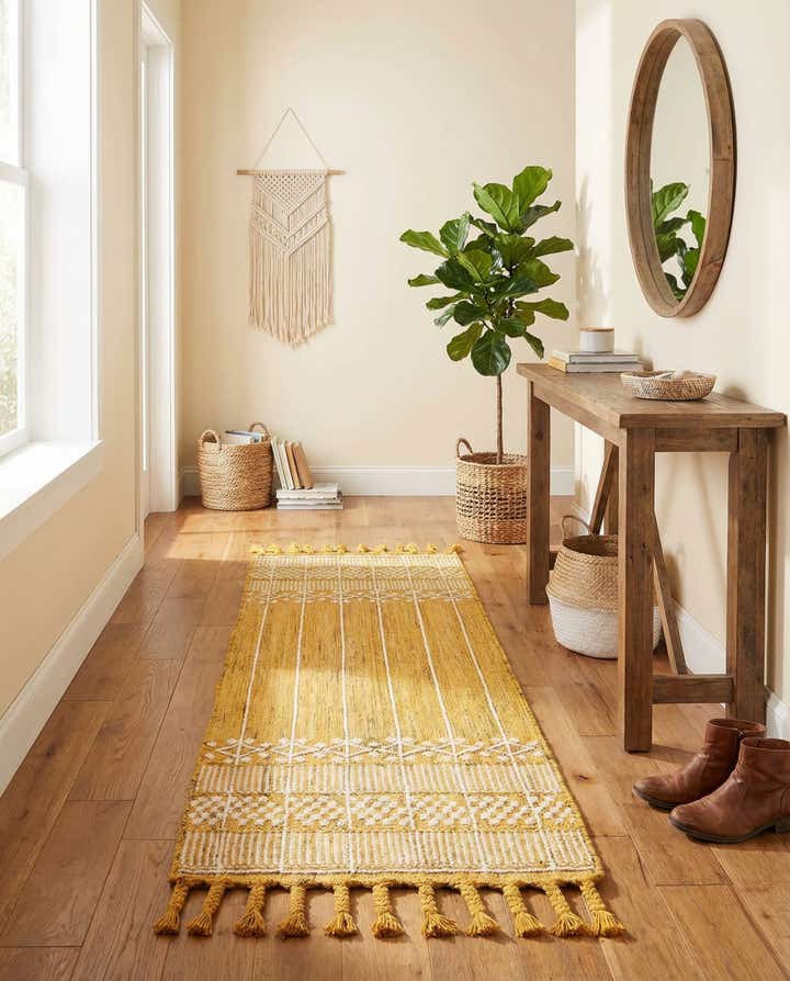 2' 2 x 8' 2 Easy-Clean Eco Bohemian Indoor / Outdoor Runner Rug