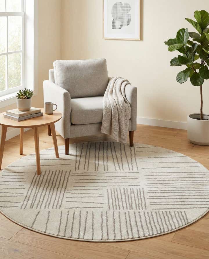 5' 3 x 5' 3 Hanahan Round Rug