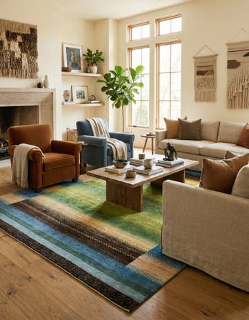 7' 1 x 10' 2 Kashkuli Wool Rug