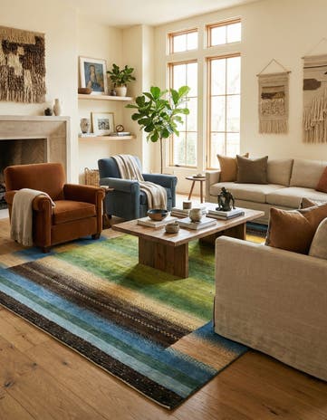 7' 1 x 10' 2 Kashkuli Wool Rug