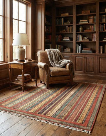 5' x 6' 6 Hand Knotted Ariana Ziegler Rug