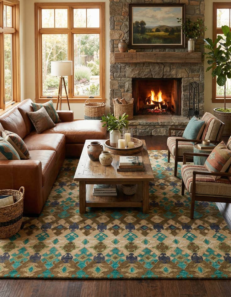 Detail image of 8' x 9' 10 Luna Rug