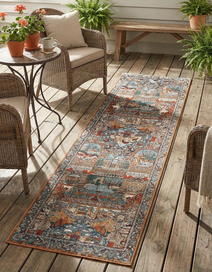 2' 7 x 10' Easy-Clean Traditional Indoor / Ou...