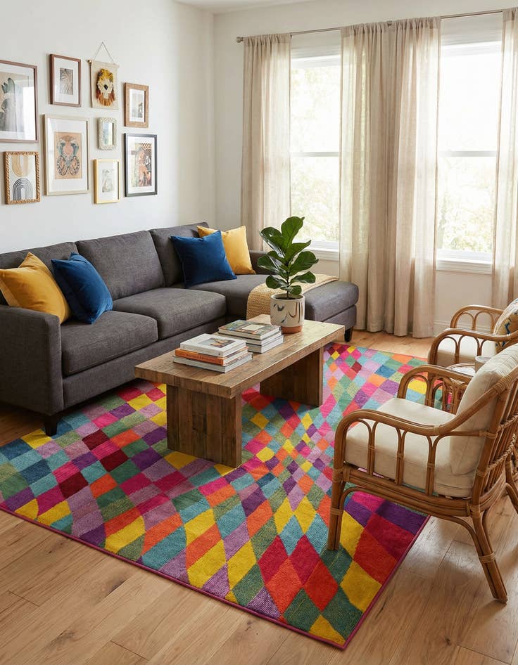 Detail image of 8' x 11'  Washable Casablanca Rug