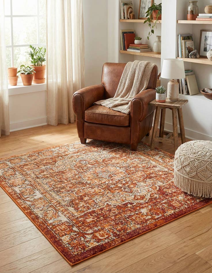 Detail image of 4' x 4' Isabella Square Rug