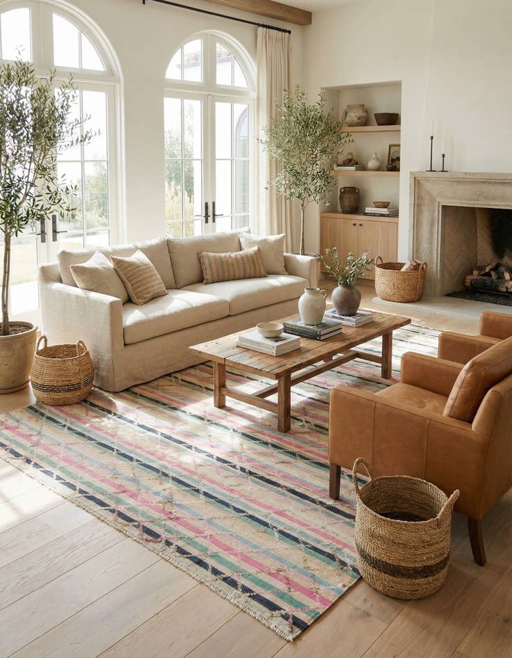 Detail image of 6' 5 x 10' 2  Hand Knotted Darya Wool Rug