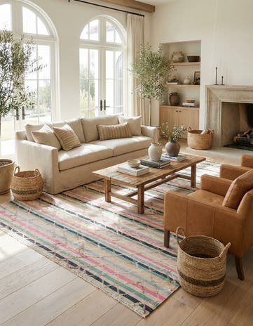 6' 5 x 10' 2 Hand Knotted Darya Wool Rug
