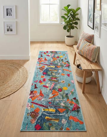 2' x 6' Washable Vivid Runner Rug