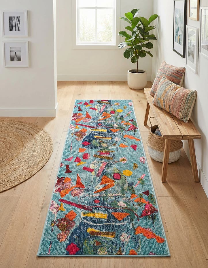 2' x 6' Washable Vivid Runner Rug