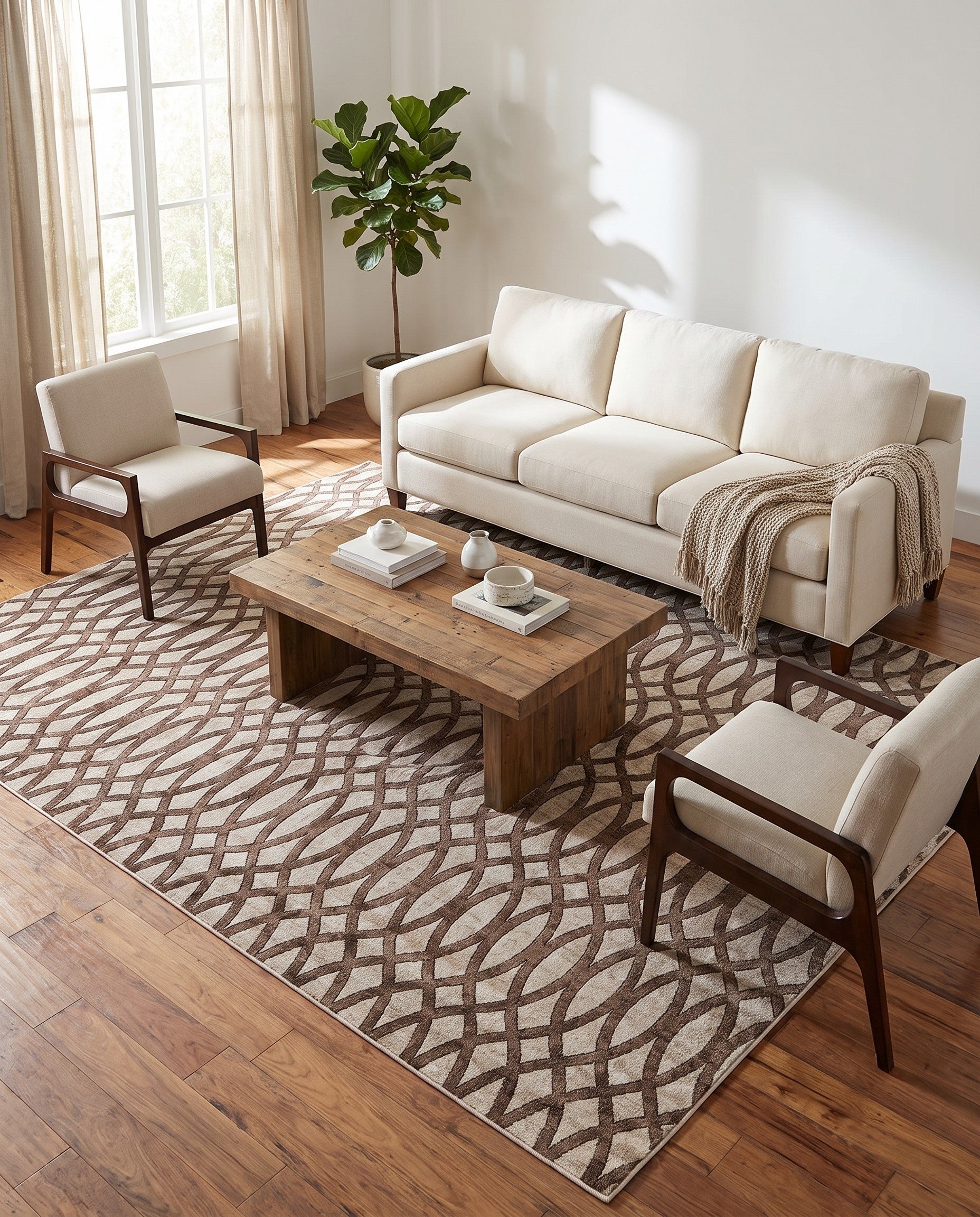 Brown Nepal Rug