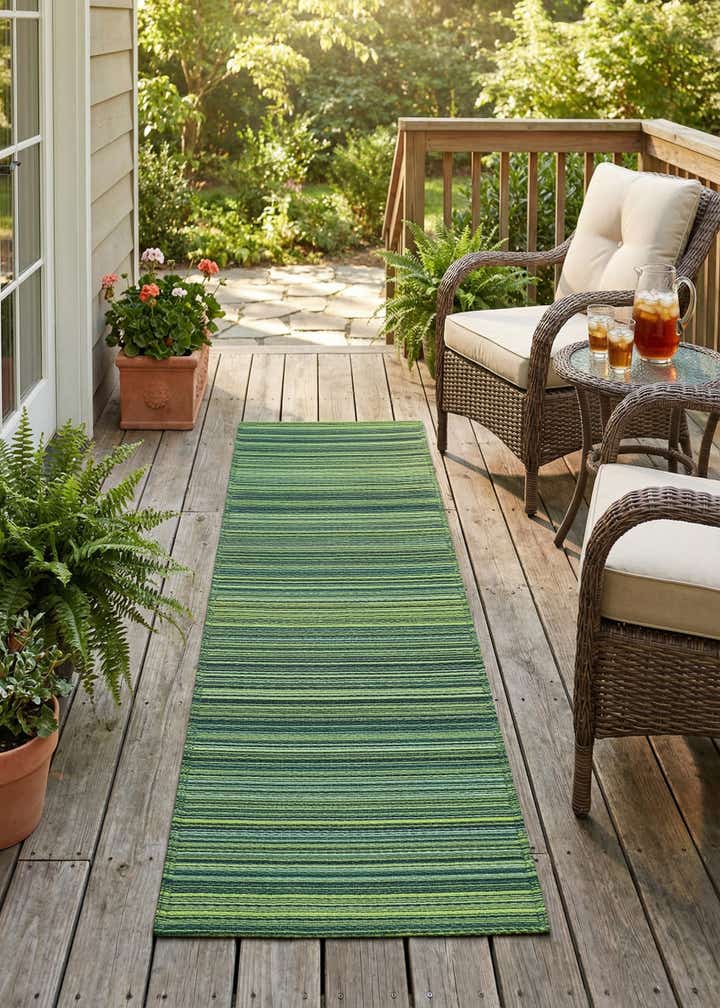 2' x 6' Easy-Clean Vista Breeze Indoor / Outdoor Runner Rug