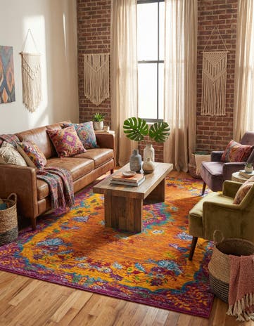 Orange Calypso Rug
