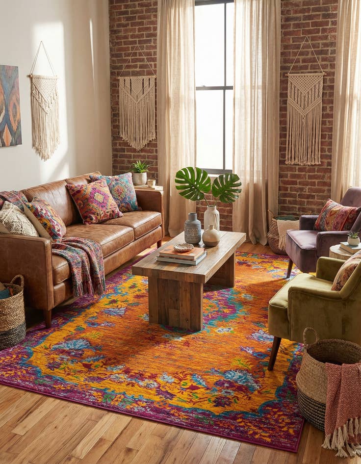 Detail image of  5' 3 x 8' Calypso Rug