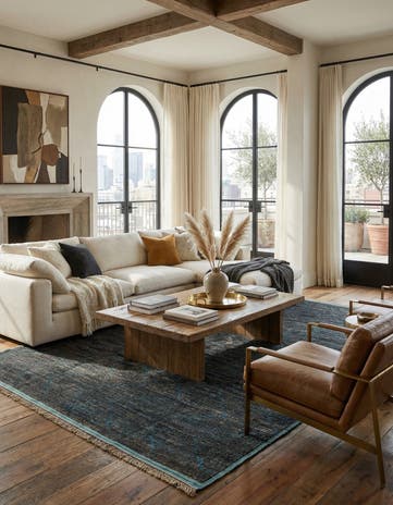 8' 10 x 12' 8 Hand Knotted Moroccan Wool Rug