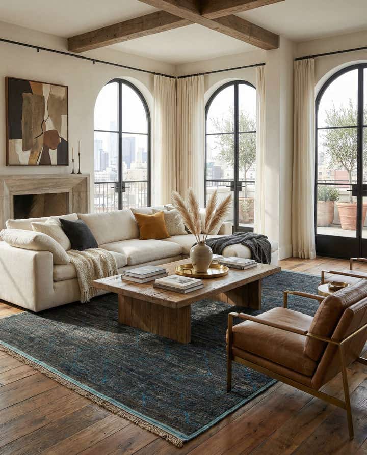 8' 10 x 12' 8 Hand Knotted Moroccan Wool Rug